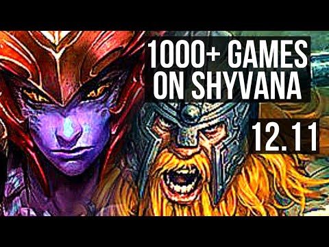 SHYVANA vs OLAF (TOP) | 6/1/5, 1000+ games, 1.2M mastery | EUW Master | 12.11