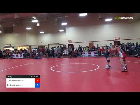 2018 Marine Corps US Open/UWW Junior Freestyle 61 Rnd Of 64 - Job Greenwood (GRIT WC) Vs. Robby Ho