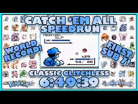 Catch 'em All Glitchless (Classic Rules) in 6:49:39 [Former World Record]