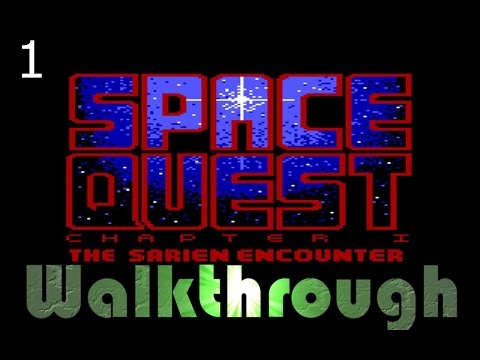Space Quest 1 Walkthrough - How To Escape Arcada (Part 1)