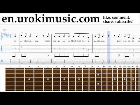Guitar lessons Michael Jackson - Beat It Sheet Music Tutorial Part#2 um-i352
