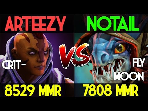 Arteezy [8529 MMR] VS Notail [7808 MMR]  - Dota 2 The Epic Battle