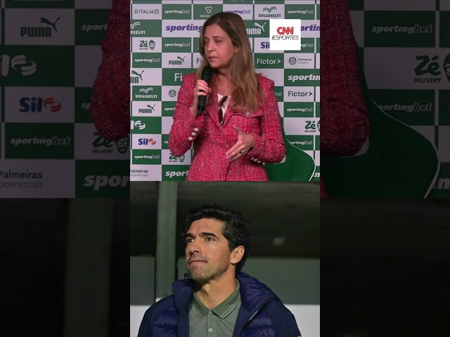 Leila Pereira defende Abel e cutuca torcida organizada do Palmeiras | CNN ESPORTES