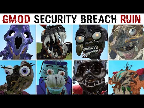 FNAF Security Breach RUIN in Gmod - All Jumpscares