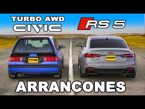 Civic AWD de 800 hp vs Audi RS5: ARRANCONES