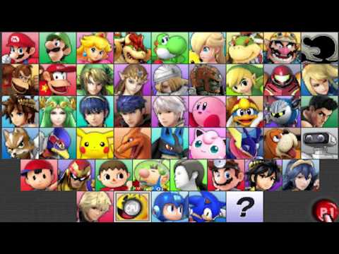 Super Smash Bros 4 (3DS) - All Characters Unlocked