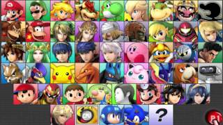 Super Smash Bros 4 (3DS) - All Characters Unlocked