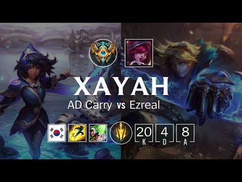 Xayah ADC vs Ezreal - KR Challenger Patch 8.21