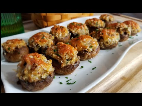 SAUSAGE STUFFED MUSHROOMS / How to make ❤