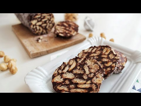 Salame di cioccolato - senza uova e burro