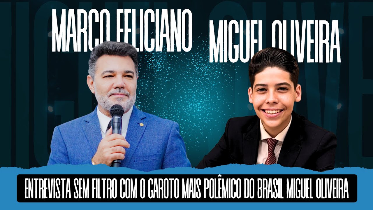 Entrevista Sem Filtro com o Garoto mais Polêmico do Brasil Miguel Oliveira! | Pastor Marco Feliciano