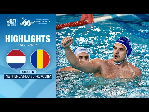 The Netherlands vs. Romania Highlights | Group D | European Water Polo Championships 2024