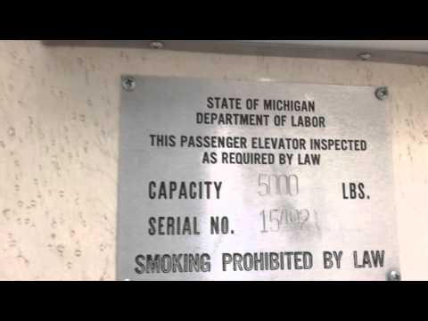 Montgomery SQUARE BUTTON! hydraulic elevator @ JCPenney's at Briarwood Mall Ann Arbor, MI