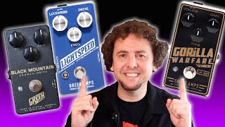 Video thumbnail for The 3 BEST overdrives in the world? Greer Lightspeed, Black Mountain Crunch Drive + Gorilla Warfare by Rich. Words. Music.