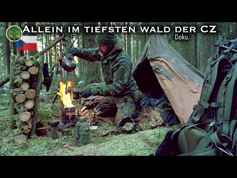 Allein im tiefsten Wald Tschechiens - Würdest du dir das zutrauen? - Bushcraft & Übernachtung