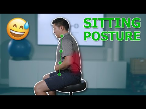 PERFECT Sitting Posture With This Simple Technique | Physical Therapist Teaches Sitting Posture