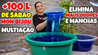 COMO FAÇO LAVA ROUPAS MULTIAÇÃO MON BIJOU COM PODER DAS  ENZIMAS REMOÇÃO DE MANCHAS E MAUS ODORES 😱😱