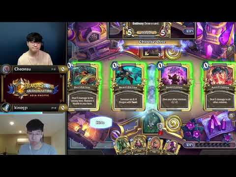 che0nsu vs kin0531 - Division A - Hearthstone Grandmasters Asia-Pacific 2020 Season 1 - Week 6