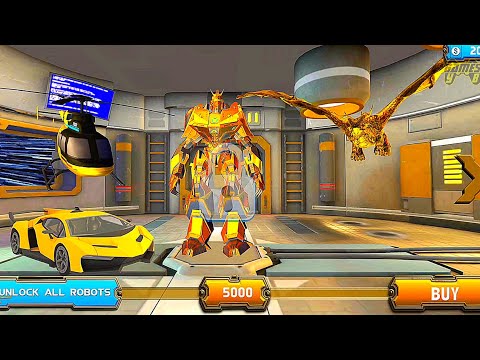 Multi Robot Transformation Game 2021: Dragon Robot Helicopter Car Transform - Android Gameplay