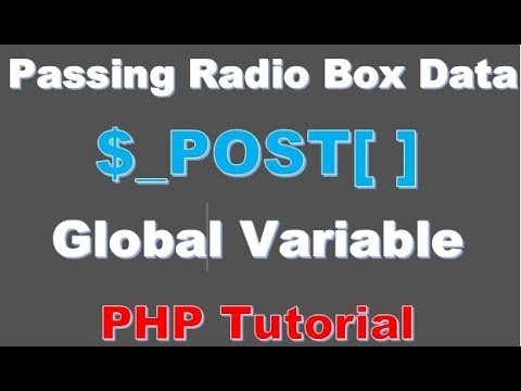 Learn Beginner PHP Tutorial 41 Passing Radio Button Data Using POST ...