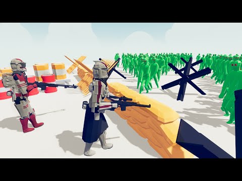 Starwars vs Zombie 100 Units - Totally Accurate Battle Simulator TABS