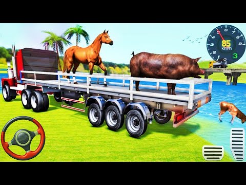 Farm Animal Transport Truck Driving 3D - Zoo Transport Truck Driver - Android Gameplay