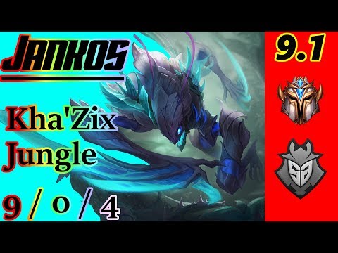 Jankos as Kha'Zix Jungle - S9 Patch 9.1 - EUW Challenger - Full Gameplay