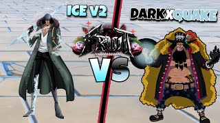 ICE V2 VS DARK X QUAKE [FRUIT BATTLEGROUNDS]