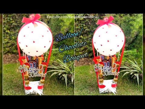 Diy Balloon Bouquet | Diy Chocolate Bouquet | Anniversary/Valentines Gift Idea| Celebration Box