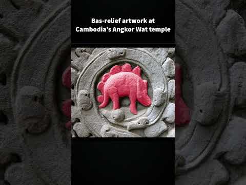 Bas relief artwork at Cambodia’s Angkor Wat temple  #ancientartifacts  #ancient