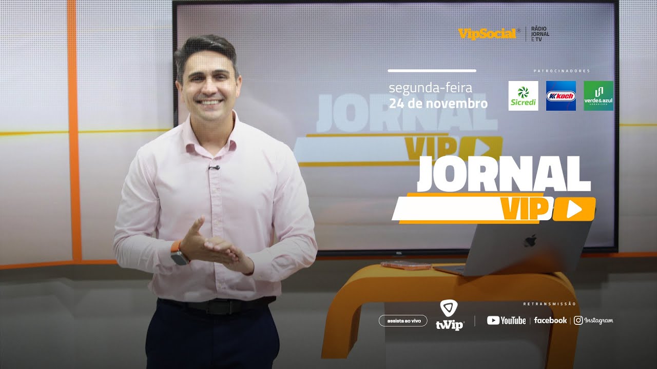 Acompanhe as principais notícias da região no Jornal Vip desta segunda-feira, 24 de novembro