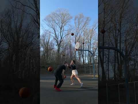 Electric Love With my Wife ⚡️❤️ #Basketball #OddlySatisfying #Couple #Shorts