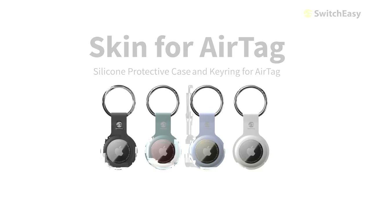 Чохол Skin для AirTag (White) video preview