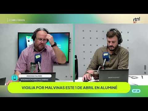 #conectadosrtn Vigilia Malvinera en Aluminé: memoria y homenaje con Mariana Palmieri.