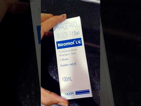Paracetamol infusion ip 1 w v, 100 ml