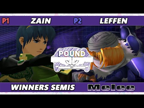 Pound 2022 Winners Semis - Zain (Marth) Vs. Leffen (Sheik) SSBM Smash Melee Tournament