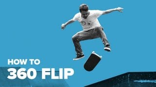 Смотреть онлайн Крутой трюк на скейте 360 флип