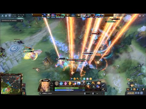 Team fights com Invoker - Dota 2