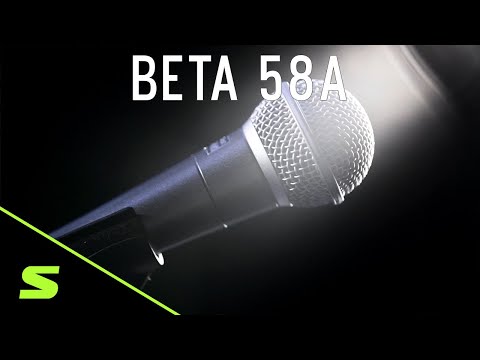 Immagine Shure BETA 58A Handheld Supercardioid Dynamic Microphone - Present - Black - 14