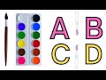 ABC English Alphabet Draw And Color ABC Learn Capital Letter Abcd Abcdrhymes