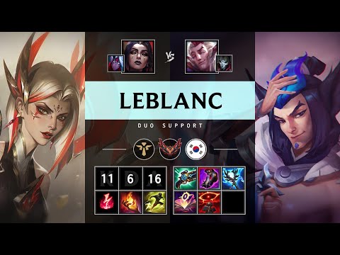 LeBlanc Support vs Rakan - KR Grandmaster Patch 25.12