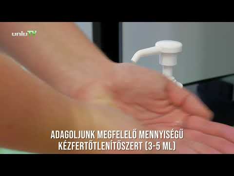 Helyes kézfertőtlenítés ellenőrzése