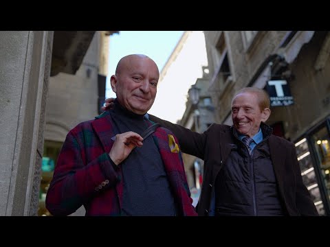 Maurizio Ferrini e la "signora Coriandoli"