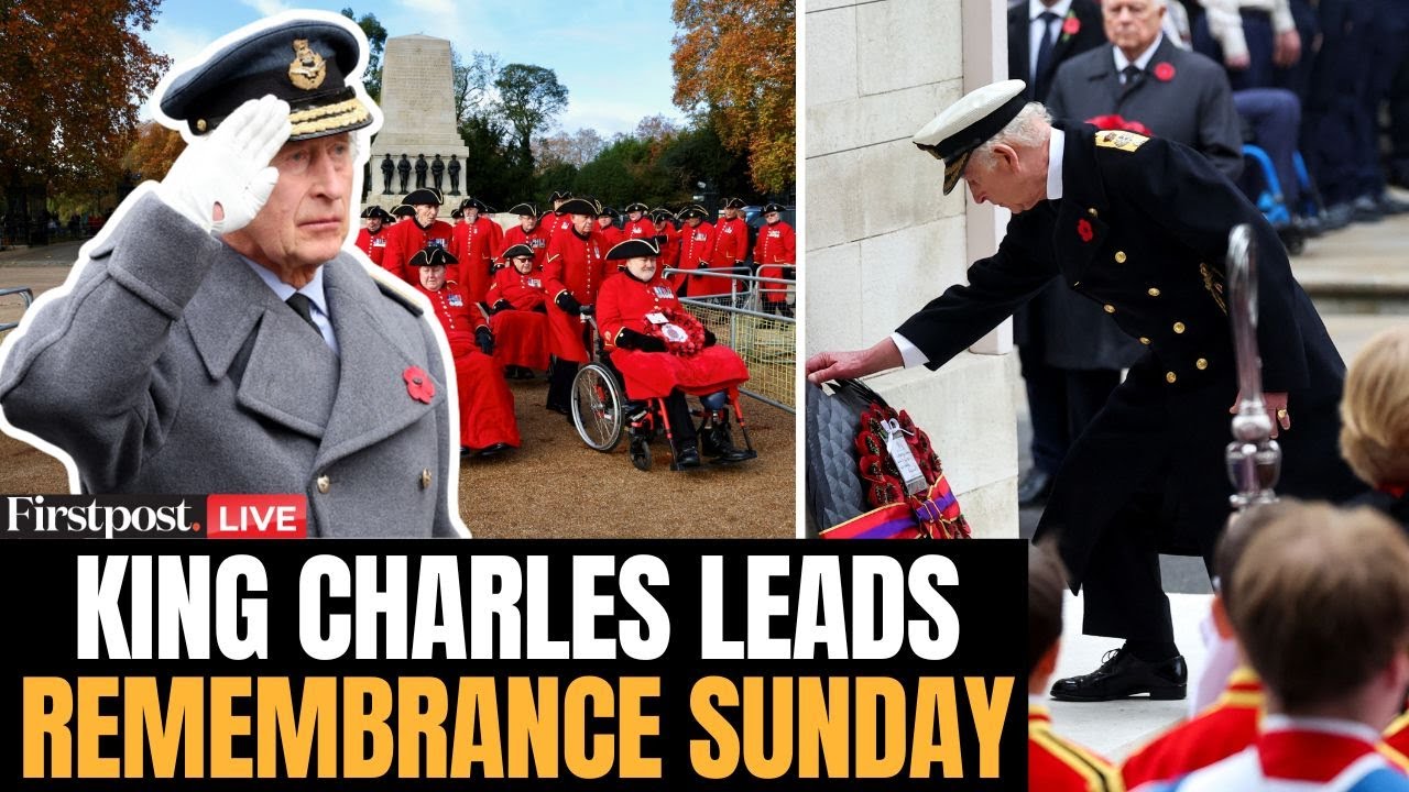 UK Remembrance Sunday LIVE: King Charles Leads 2-Minute Silence at Cenotaph on Remembrance Sunday