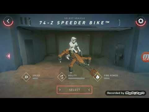 Star Wars 74-Z Speeder Bike Review Pt 3 of 3 Simulator Program
