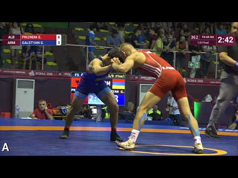 1/8 FS - 65 kg: E. PRIZRENI (ALB) v. G. GALSTYAN (ARM)