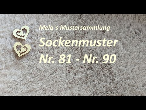 10 Sockenmuster Nr. 81 - Nr. 90