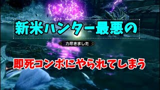 新米ハンターさんマガイマガドに即死コンボを決められてしまう