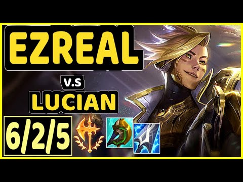 EZREAL vs LUCIAN - 6/2/5 KDA BOTTOM ADC GAMEPLAY - EUW Ranked MASTER
