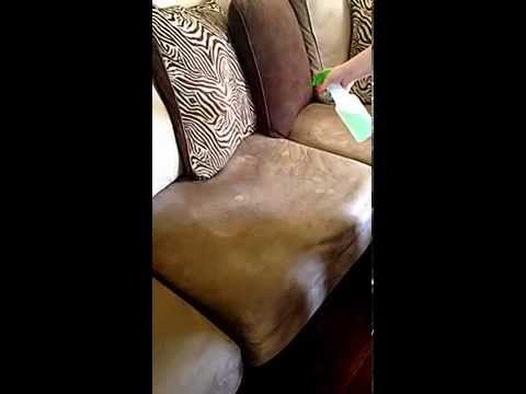 How to clean a micro fiber / ultra suede couch - YouTube